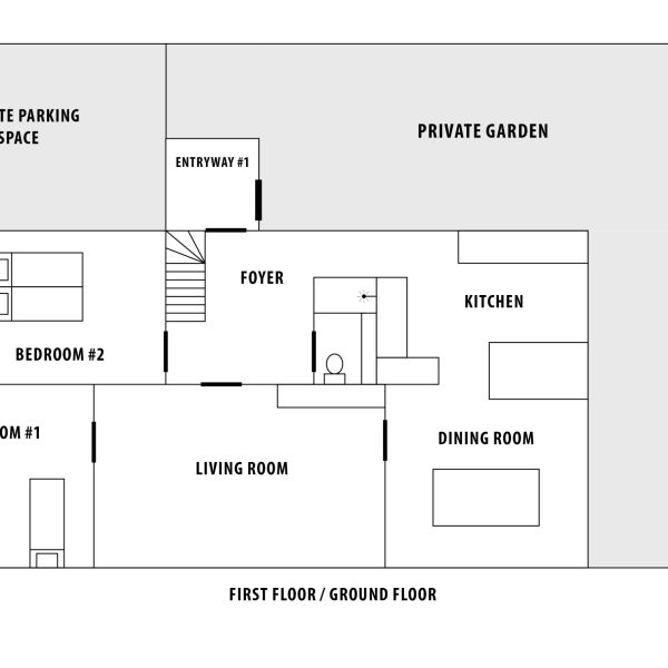 Historic Villa - floorplan ground floor