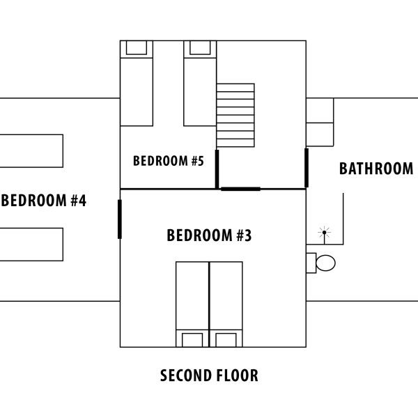 Historic Villa - floorplan upper floor